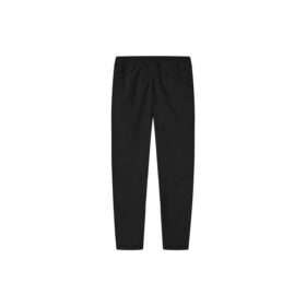 Pantalon long droit décontracté en tissu tissé, fin et léger, noir