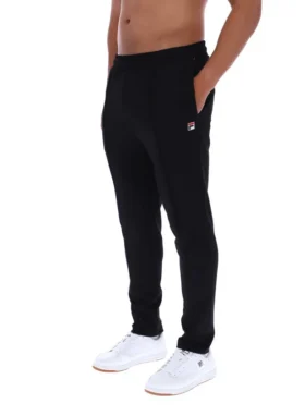 Pantalon slim noir Molveno à plis creusés