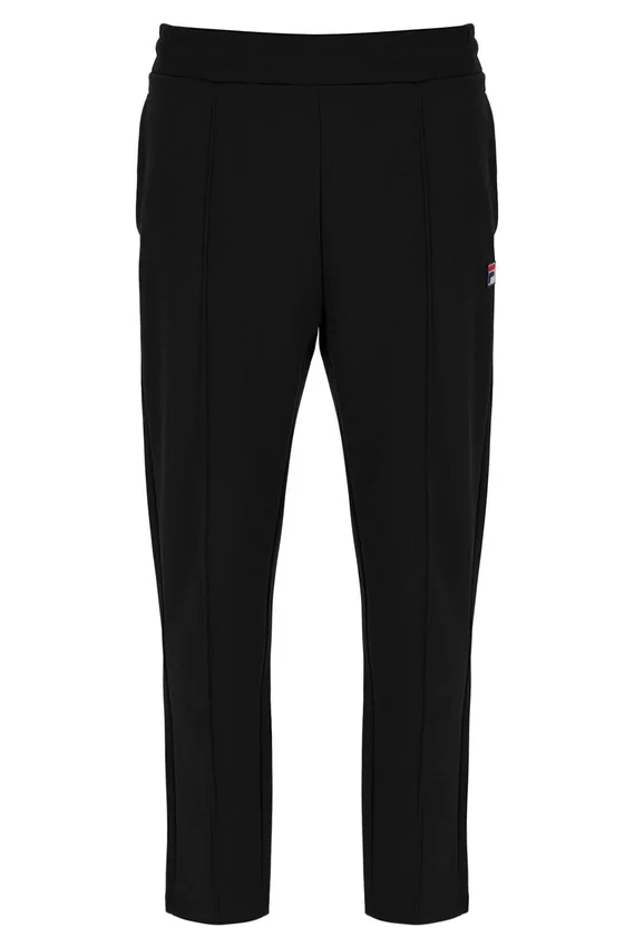 Pantalon slim noir Molveno à plis creusés