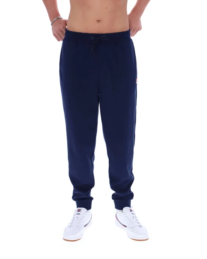 Pantalon uni Giulio bleu marine Fila