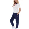 Polo ajusté BB1 à fines rayures Gardenia Bai