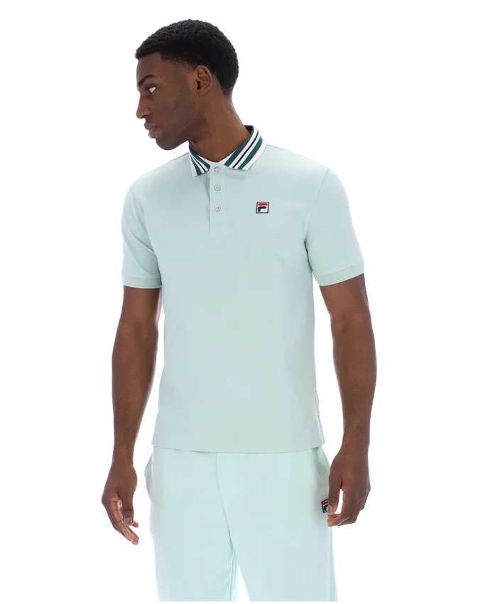 Polo basique Achille Heritage Tape « Surf Spray »