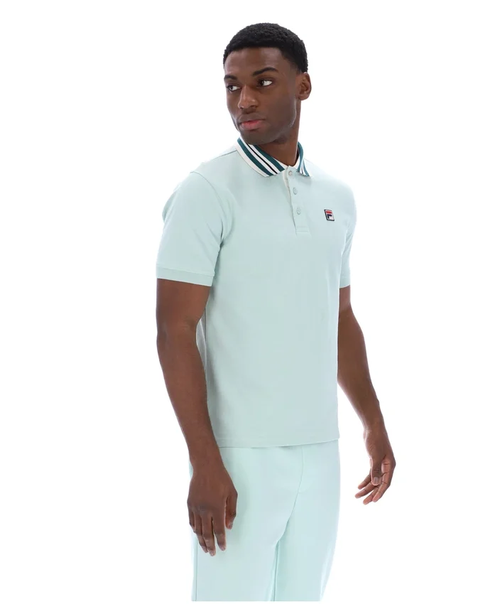 Polo basique Achille Heritage Tape « Surf Spray »