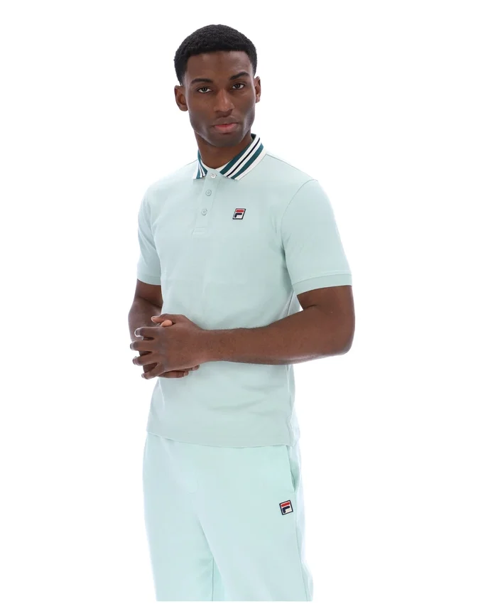 Polo basique Achille Heritage Tape « Surf Spray »
