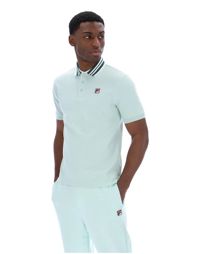 Polo basique Achille Heritage Tape « Surf Spray »