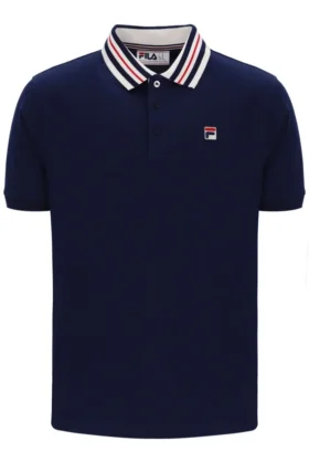 Polo basique Fila Achille Heritage Tape bleu marine
