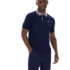 Polo basique Fila Achille Heritage Tape bleu marine