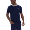 Polo basique Fila Achille Heritage Tape bleu marine