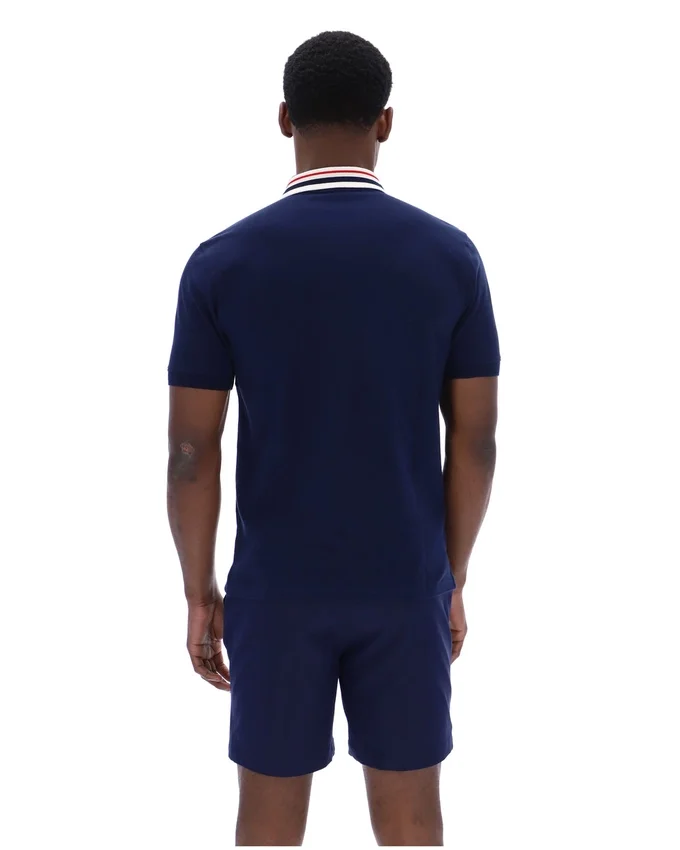 Polo basique Fila Achille Heritage Tape bleu marine
