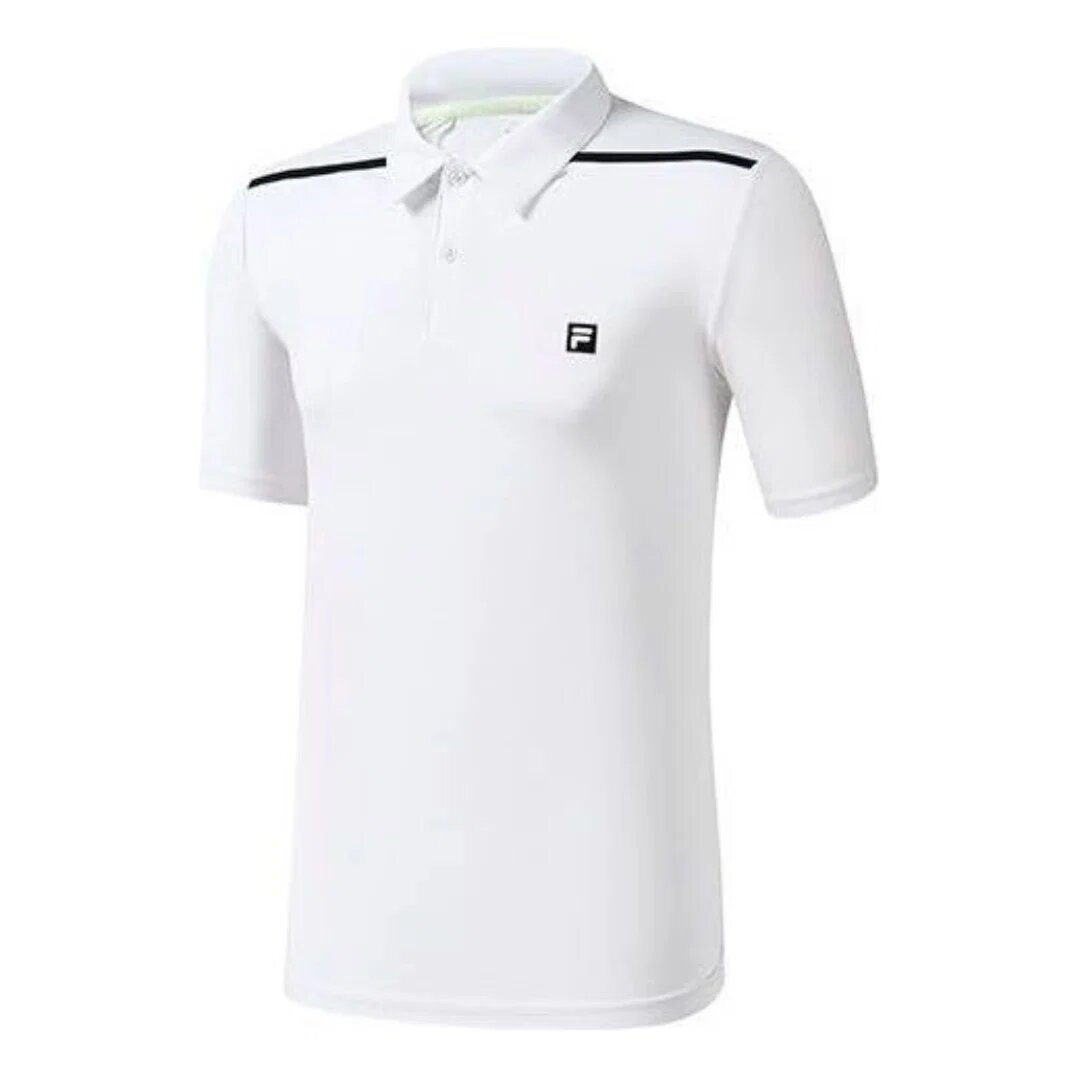 Polo de tennis avec logo Athletics « Blanc »