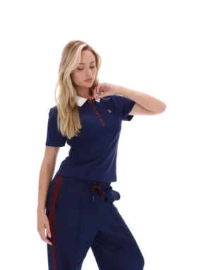 Polo emblématique ajusté Juno Fila Navy