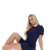 Polo emblématique ajusté Juno Fila Navy