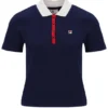 Polo emblématique ajusté Juno Fila Navy