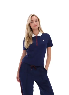 Polo emblématique ajusté Juno Fila Navy