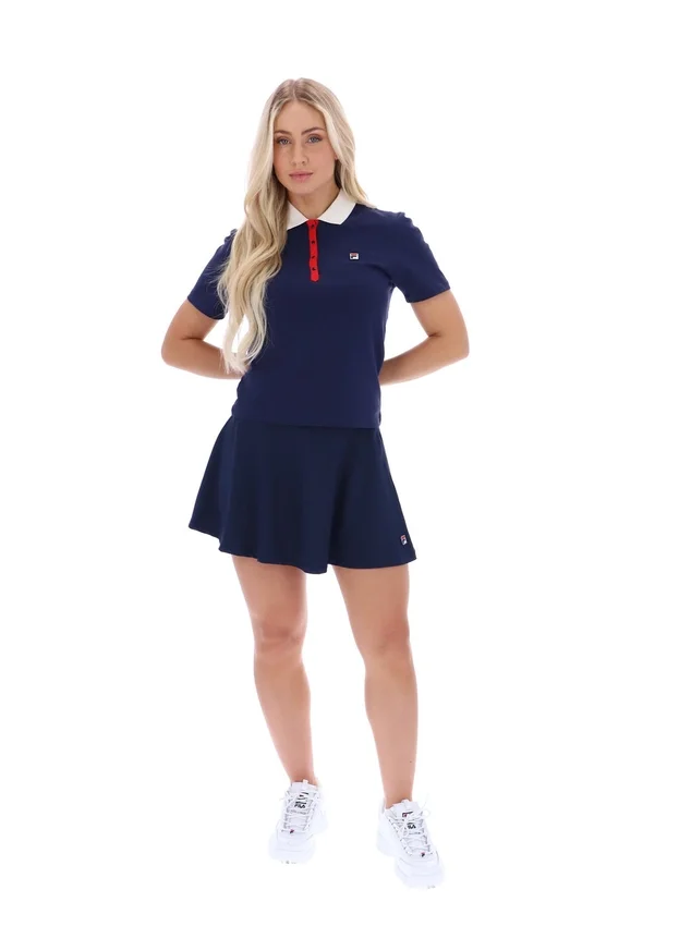 Polo emblématique ajusté Juno Fila Navy