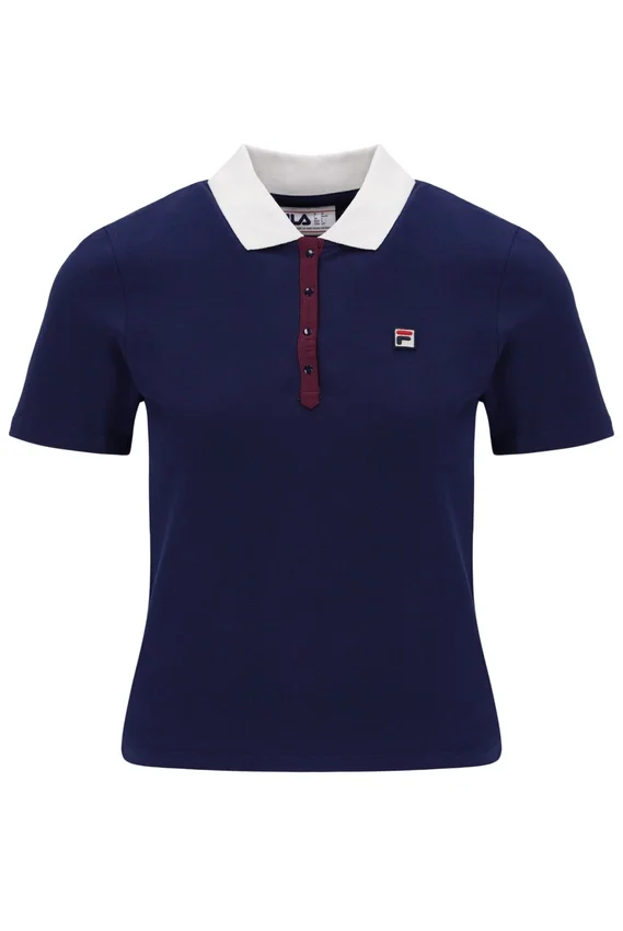 Polo emblématique ajusté Juno Fila Navy