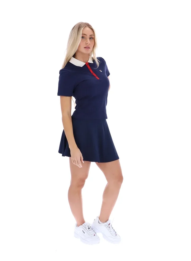 Polo emblématique ajusté Juno Fila Navy