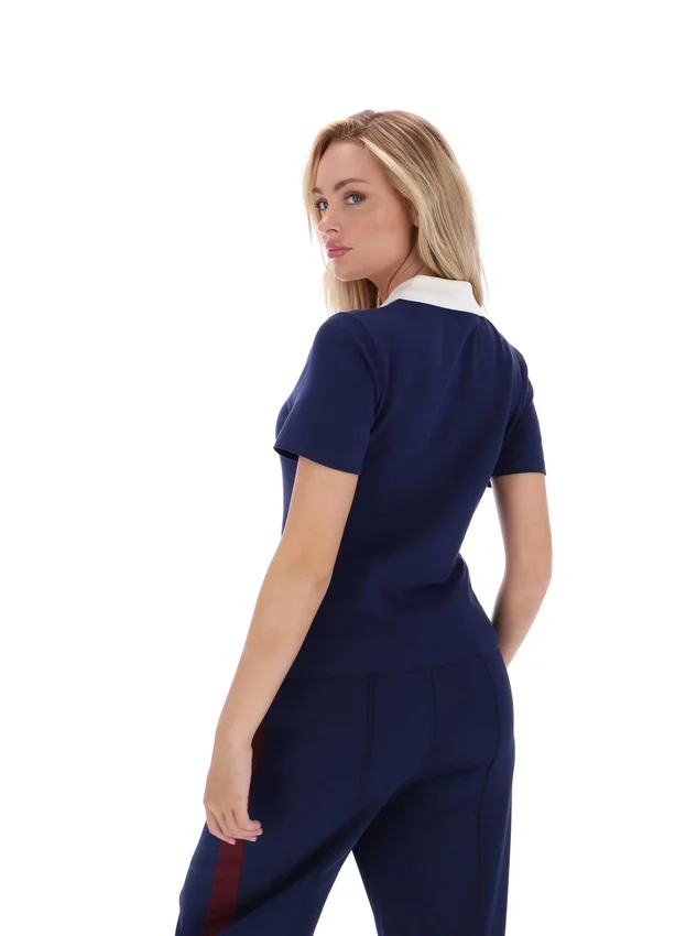 Polo emblématique ajusté Juno Fila Navy