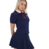 Polo emblématique ajusté Juno Fila Navy