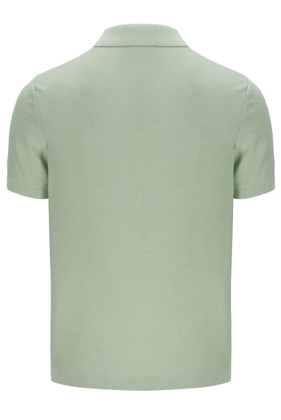 Polo en maille Barns couleur écume de mer
