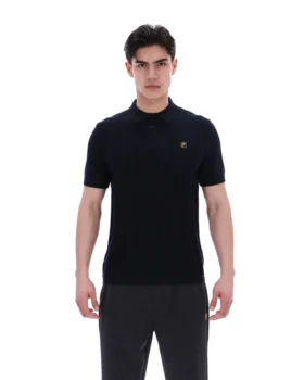 Polo en maille Barns noir