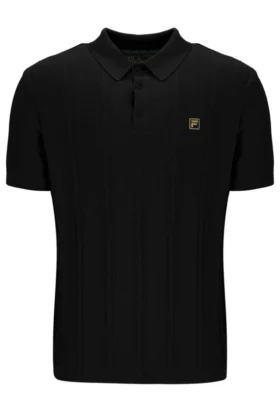 Polo en maille Barns noir