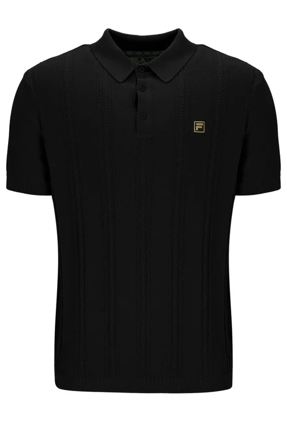 Polo en maille Barns noir