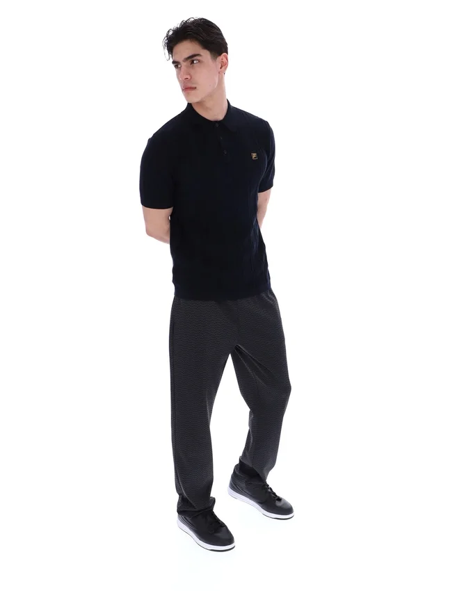 Polo en maille Barns noir