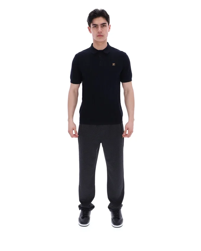Polo en maille Barns noir