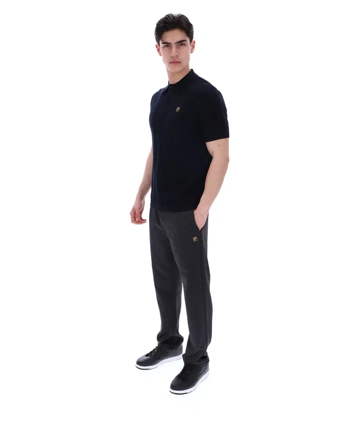 Polo en maille Barns noir