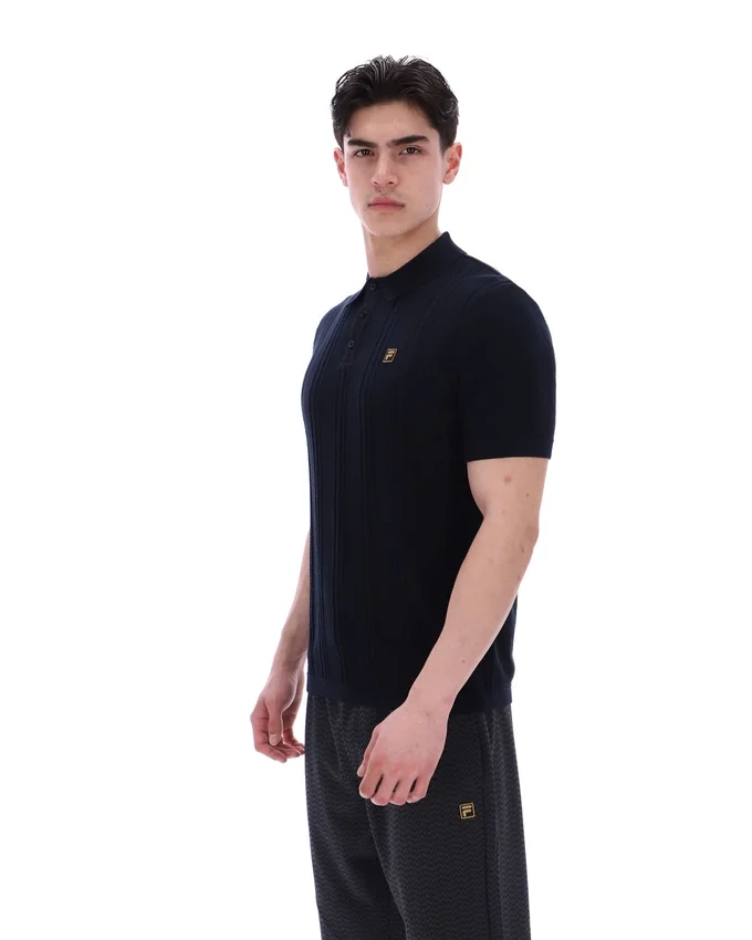 Polo en maille Barns noir