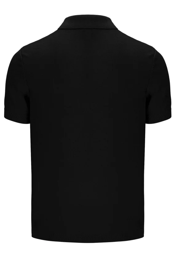 Polo en maille Barns noir
