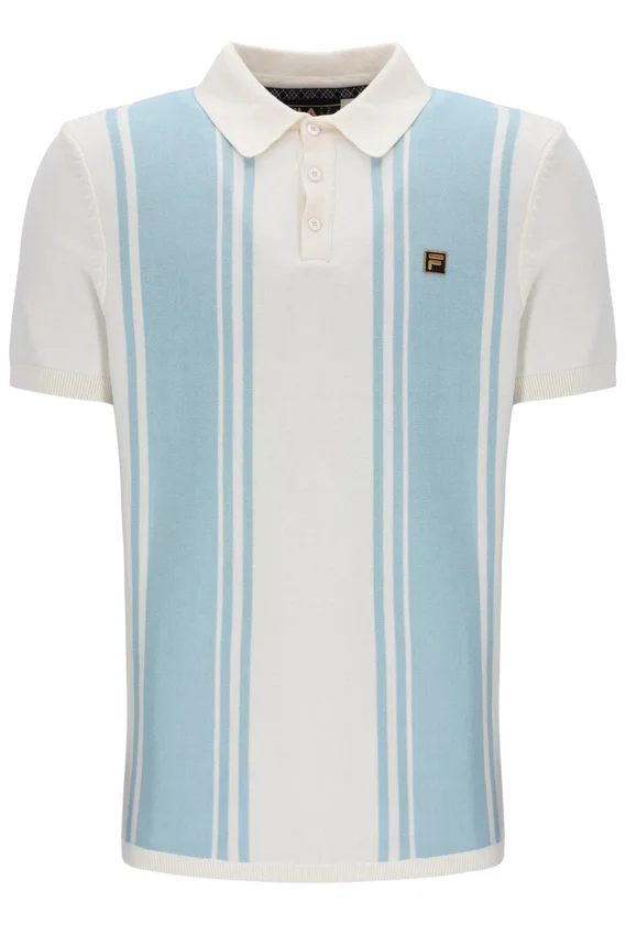Polo en maille « Buddy Bowling Style » bleu sterling