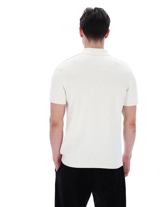 Polo en maille « Buddy Bowling Style » bleu sterling