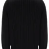 Polo en maille rayé noir Kobe