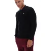 Polo en maille rayé noir Kobe