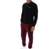 Polo en maille rayé noir Kobe