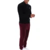 Polo en maille rayé noir Kobe