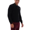 Polo en maille rayé noir Kobe