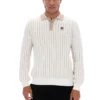 Polo en maille rayée Gardenia Kobe