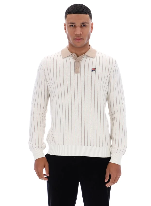 Polo en maille rayée Gardenia Kobe
