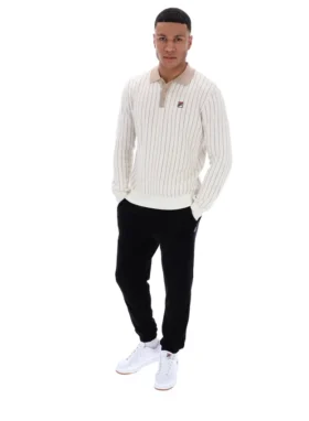 Polo en maille rayée Gardenia Kobe
