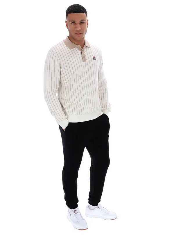 Polo en maille rayée Gardenia Kobe