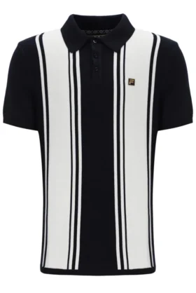 Polo en maille style Buddy Bowling noir