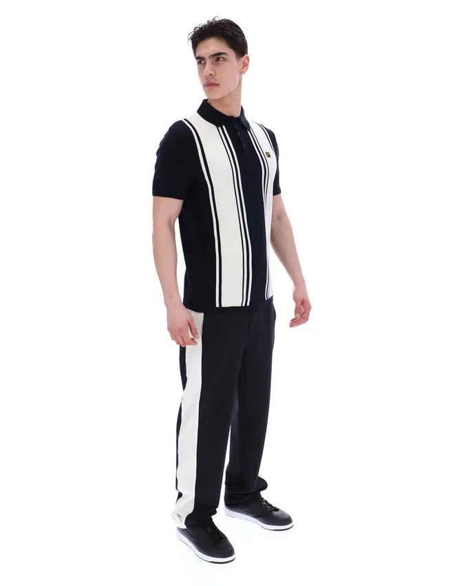 Polo en maille style Buddy Bowling noir