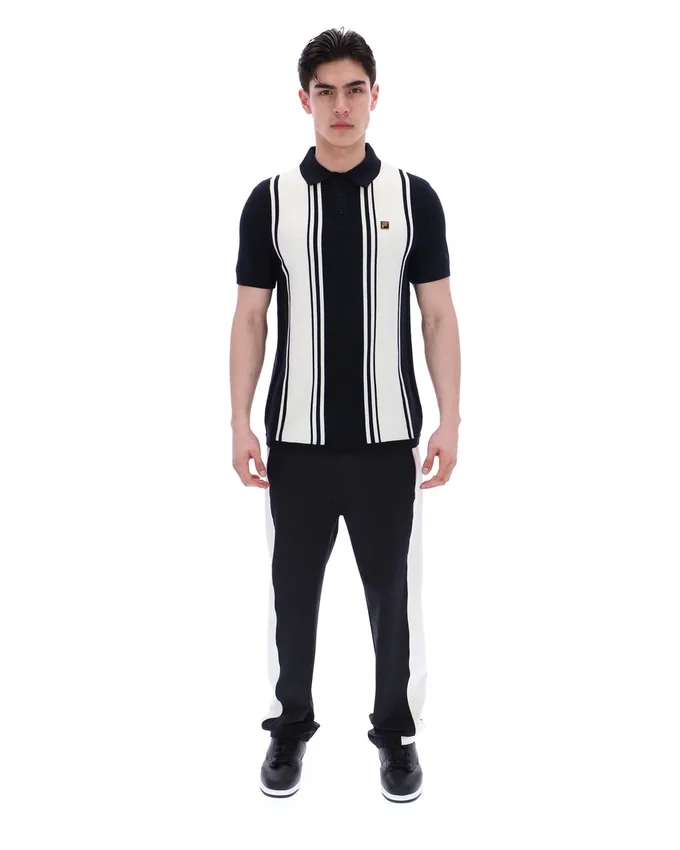 Polo en maille style Buddy Bowling noir