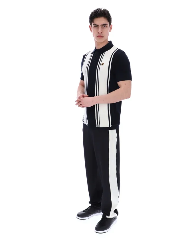 Polo en maille style Buddy Bowling noir