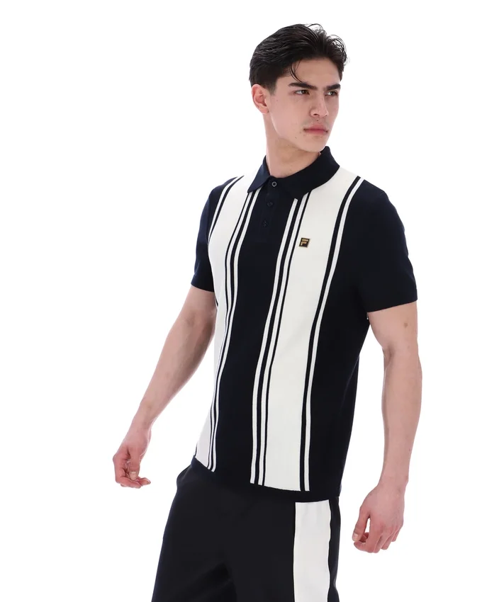 Polo en maille style Buddy Bowling noir