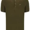 Polo en maille texturée Sander, vert olive foncé
