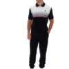 Polo en velours noir Paco à fermeture zippée